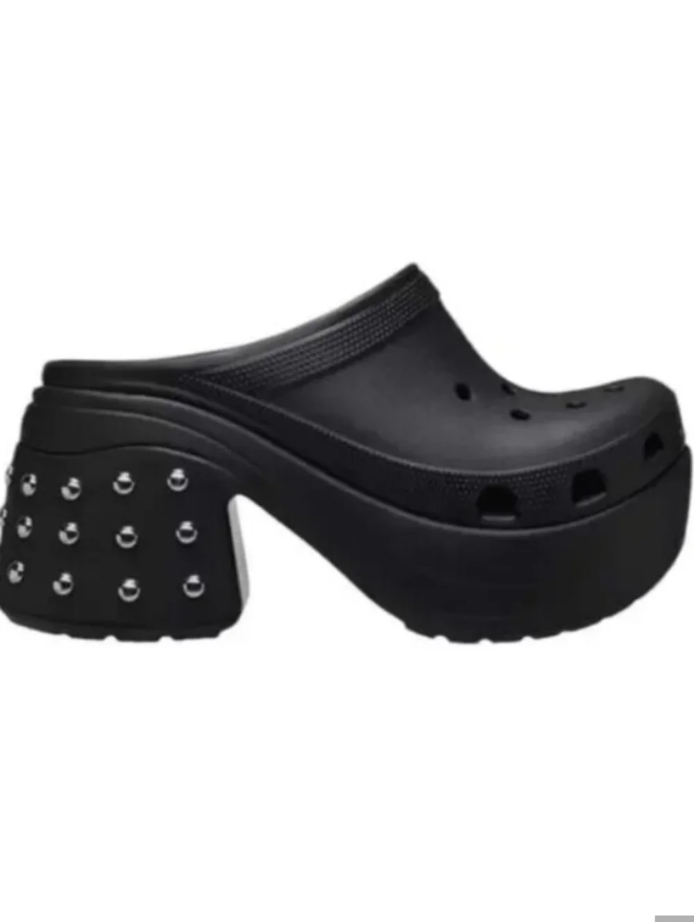CROCS SIREN STUDDED CLOG PLATFORM HEELS WOMEN'S SIZE 12 NWOT PLUS CHARMS ❤️